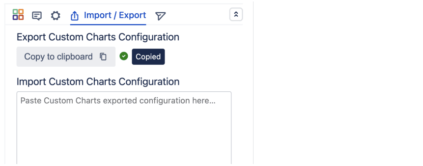 Export configurations