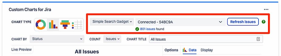 Interface showing Save Jira Filters for Teams