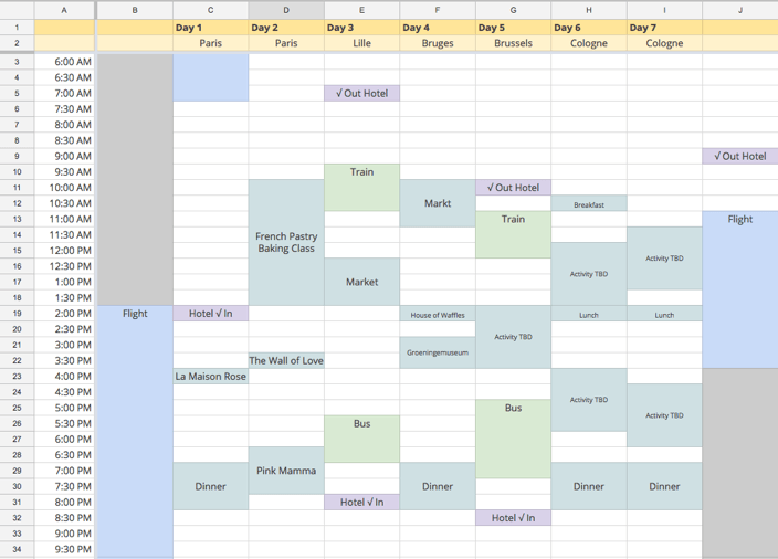 Calendar scheduler