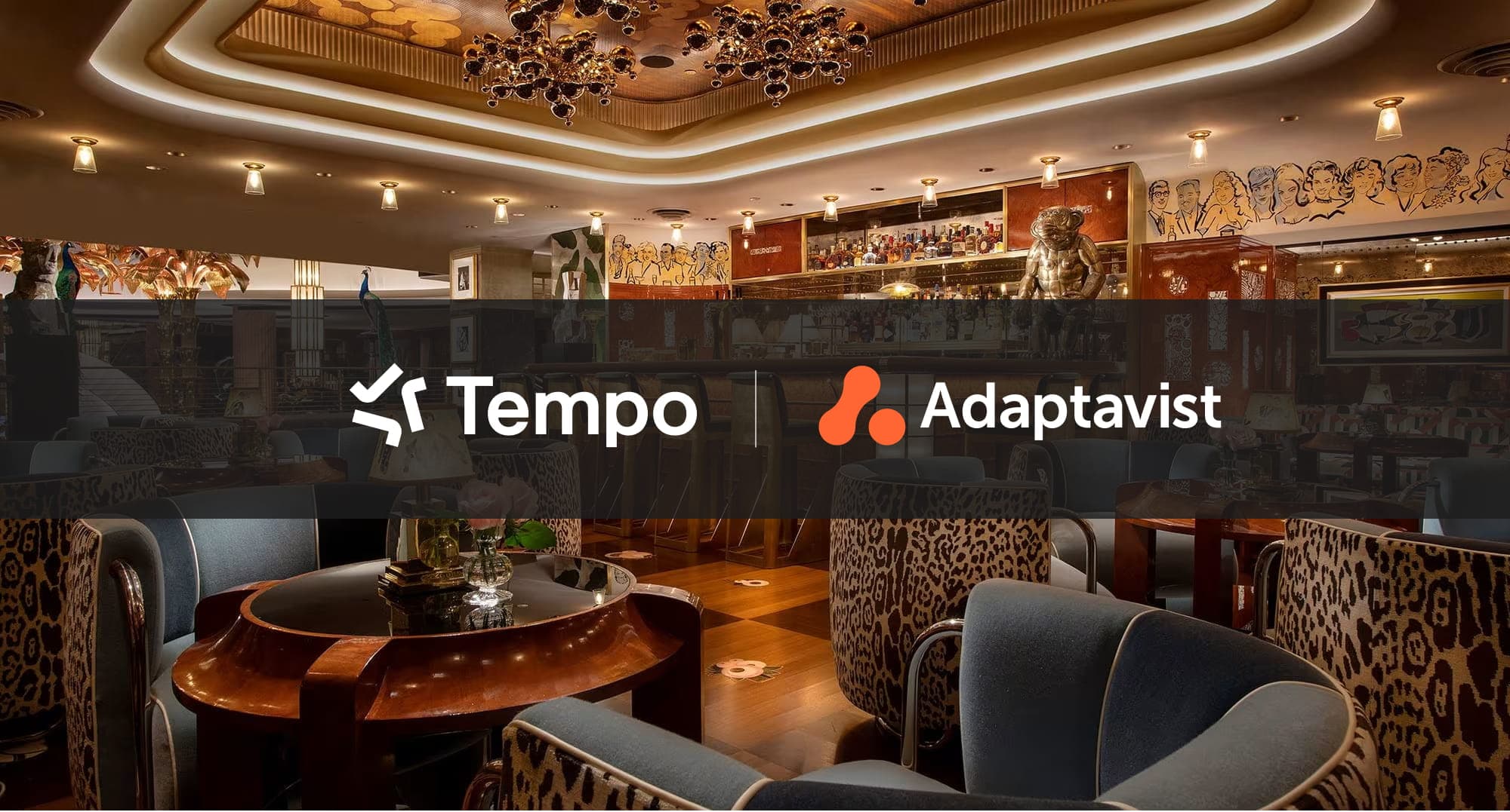 Ballroom with Tempo and Adaptavist logos