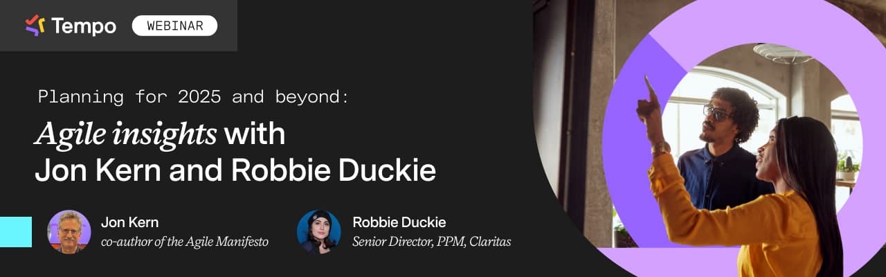 Agile insights with Jon Kern and Robbie Duckie banner