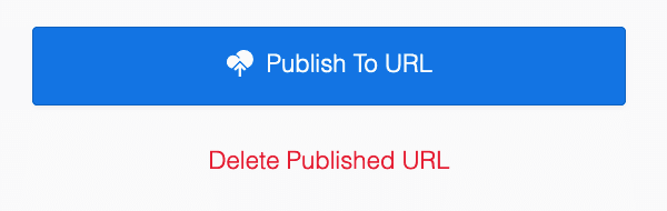 Screenshot of deleted published URLs